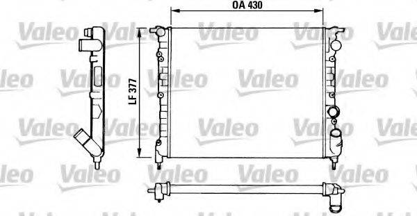 VALEO 883875 Радіатор, охолодження двигуна