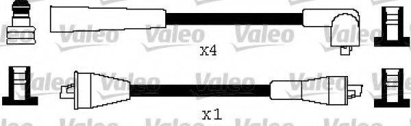 VALEO 346498 Комплект дротів запалювання