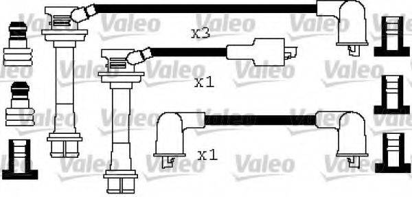 VALEO 346435 Комплект дротів запалювання