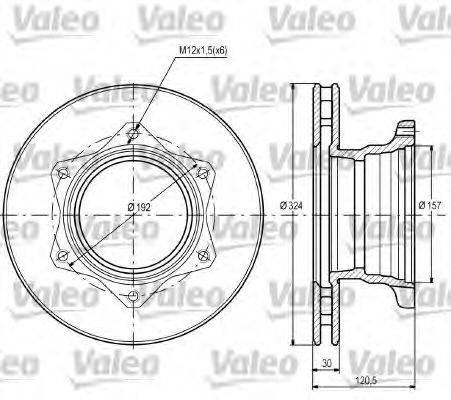 VALEO 187109 гальмівний диск