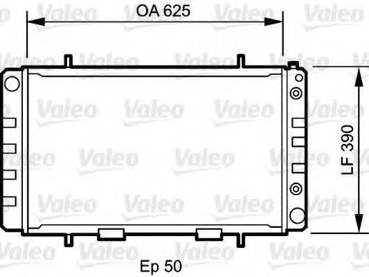 VALEO 735052 Радіатор, охолодження двигуна