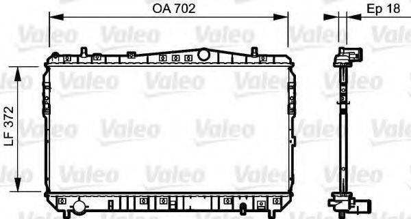 VALEO 735159 Радіатор, охолодження двигуна