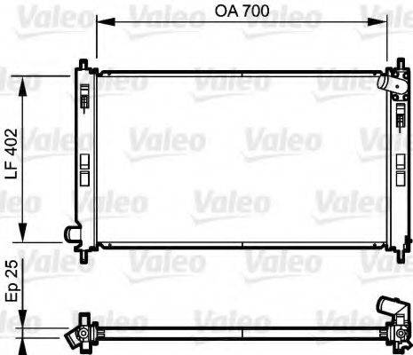 VALEO 735200 Радіатор, охолодження двигуна