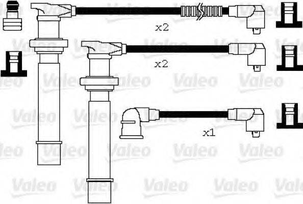 VALEO 346077 Комплект дротів запалювання