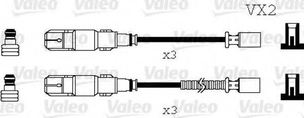 VALEO 346071 Комплект дротів запалювання