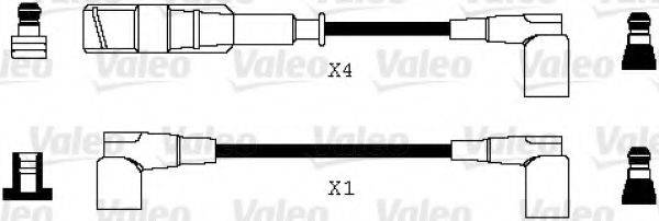 VALEO 346070 Комплект дротів запалювання