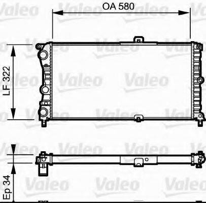 VALEO 730980 Радіатор, охолодження двигуна