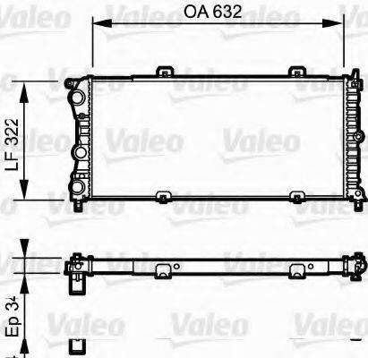 VALEO 730981 Радіатор, охолодження двигуна