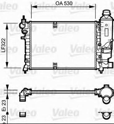 VALEO 731527 Радіатор, охолодження двигуна