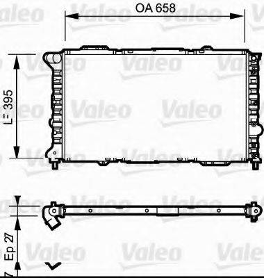 VALEO 732696 Радіатор, охолодження двигуна