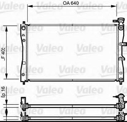 VALEO 735055 Радіатор, охолодження двигуна