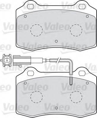 VALEO 598988 Комплект гальмівних колодок, дискове гальмо