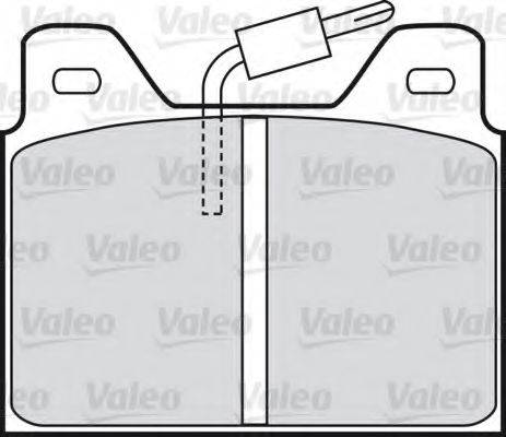 VALEO 598193 Комплект гальмівних колодок, дискове гальмо