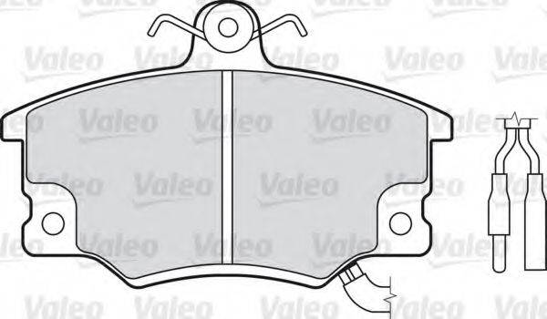 VALEO 598134 Комплект гальмівних колодок, дискове гальмо