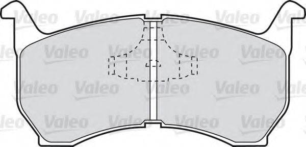 VALEO 540440 Комплект гальмівних колодок, дискове гальмо