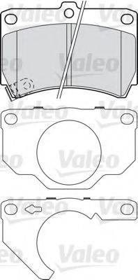 VALEO 601018 Комплект гальмівних колодок, дискове гальмо