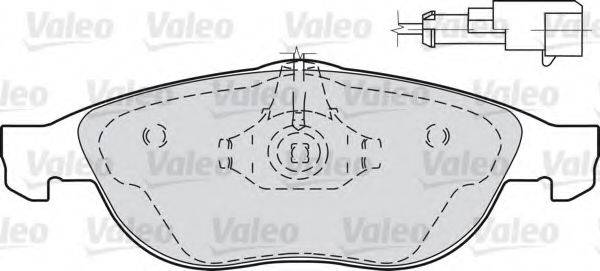 VALEO 540888 Комплект гальмівних колодок, дискове гальмо