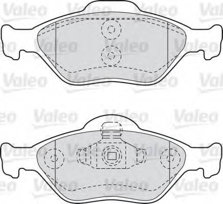 VALEO 598564 Комплект гальмівних колодок, дискове гальмо