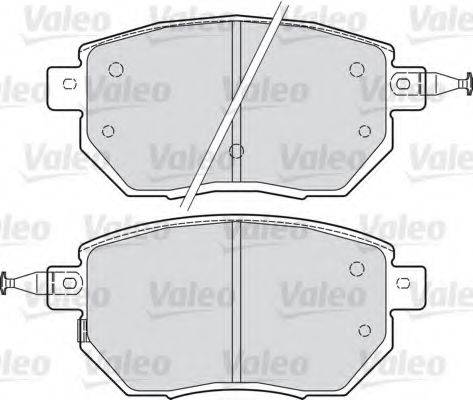 VALEO 598918 Комплект гальмівних колодок, дискове гальмо