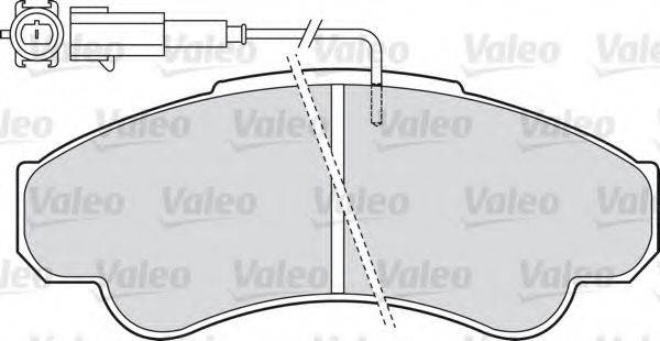 VALEO 598969 Комплект гальмівних колодок, дискове гальмо