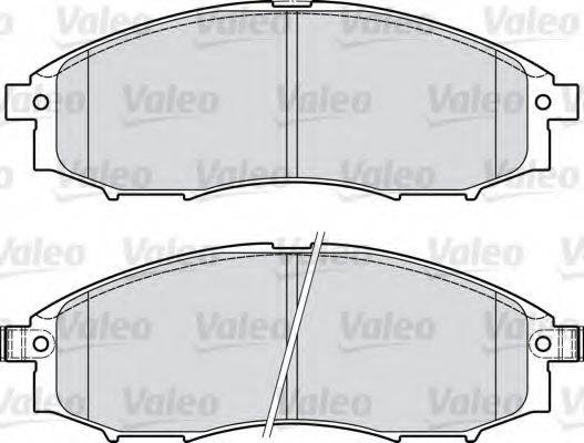 VALEO 598889 Комплект гальмівних колодок, дискове гальмо