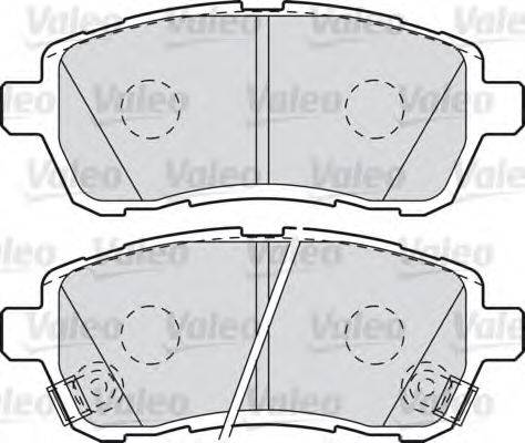 VALEO 598999 Комплект гальмівних колодок, дискове гальмо