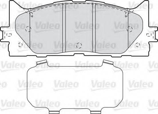 VALEO 598890 Комплект гальмівних колодок, дискове гальмо