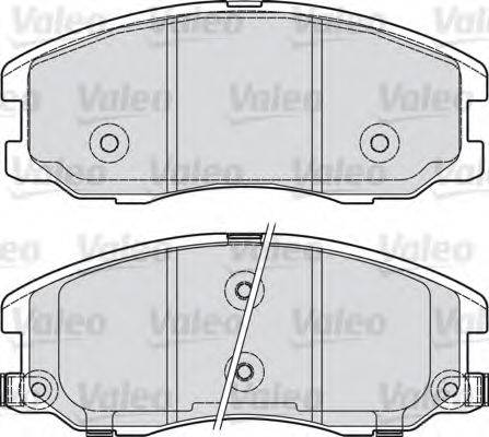 VALEO 598942 Комплект гальмівних колодок, дискове гальмо