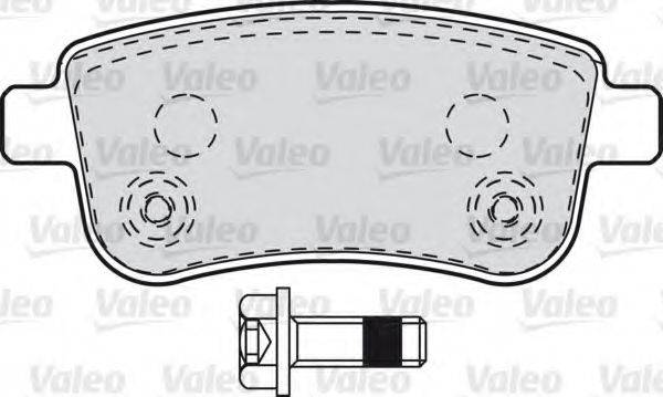 VALEO 601000 Комплект гальмівних колодок, дискове гальмо