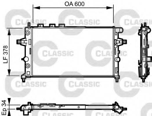 VALEO 232548 Радіатор, охолодження двигуна