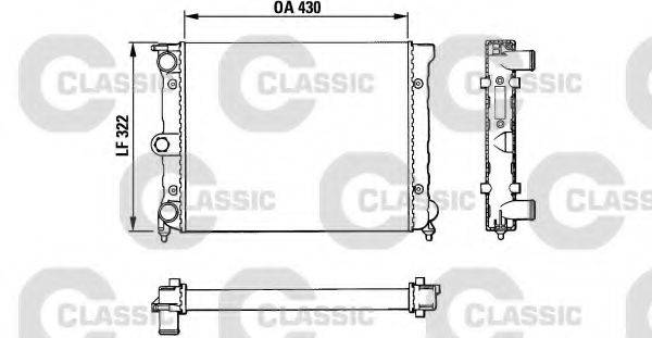 VALEO 383819 Радіатор, охолодження двигуна