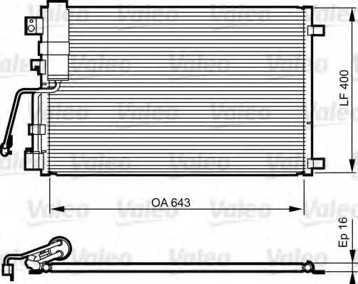 VALEO 814009 Конденсатор, кондиціонер