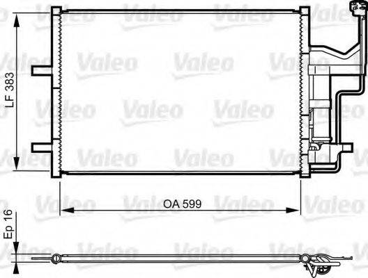 VALEO 814216 Конденсатор, кондиціонер