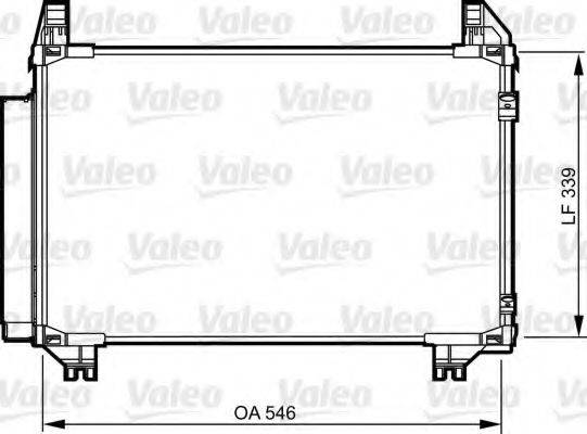 VALEO 814233 Конденсатор, кондиціонер