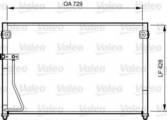 VALEO 814261 Конденсатор, кондиціонер