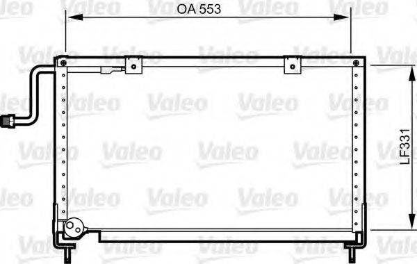 VALEO 814274 Конденсатор, кондиціонер