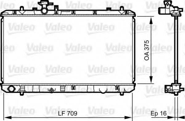 VALEO 735407 Радіатор, охолодження двигуна