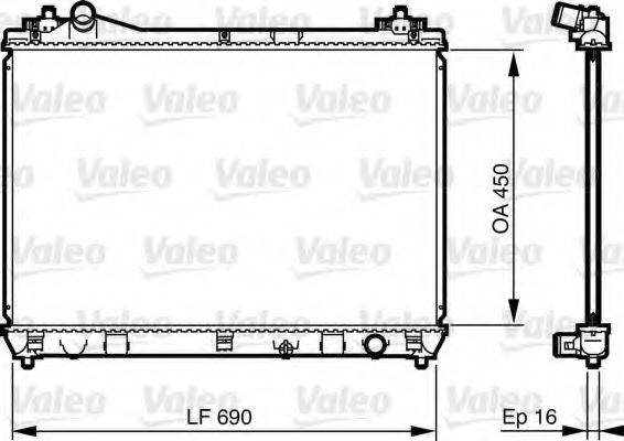 VALEO 735433 Радіатор, охолодження двигуна