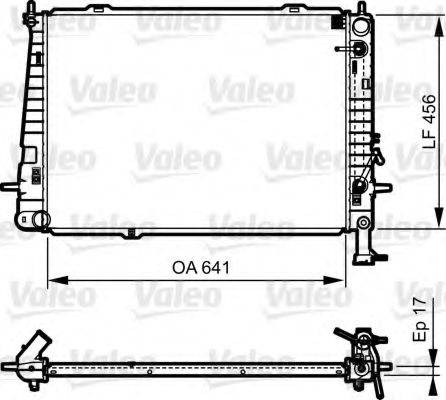 VALEO 735563 Радіатор, охолодження двигуна