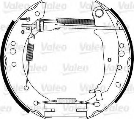 VALEO 554885 Комплект гальмівних колодок