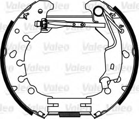 VALEO 554887 Комплект гальмівних колодок