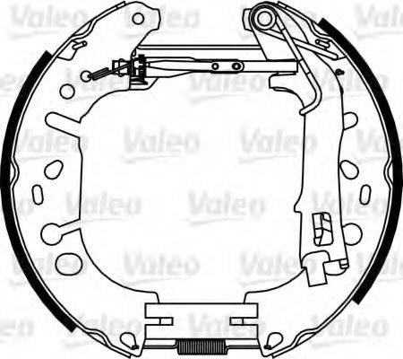 VALEO 554889 Комплект гальмівних колодок