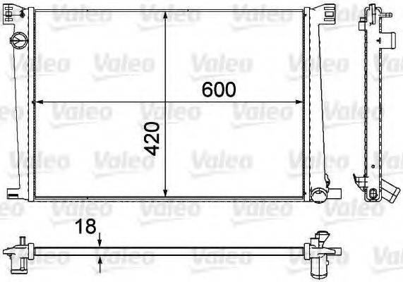 VALEO 735480 Радіатор, охолодження двигуна