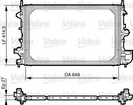 VALEO 735085 Радіатор, охолодження двигуна