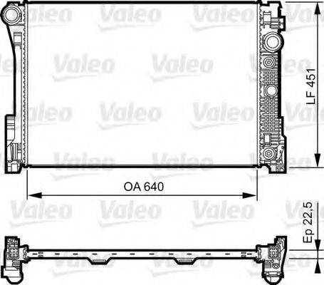 VALEO 735285 Радіатор, охолодження двигуна