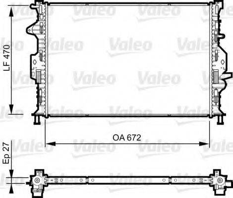 VALEO 735376 Радіатор, охолодження двигуна