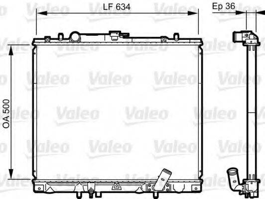 VALEO 735420 Радіатор, охолодження двигуна