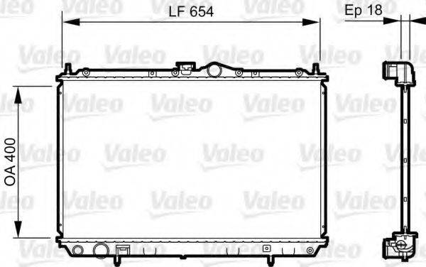 VALEO 735497 Радіатор, охолодження двигуна