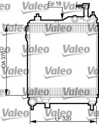 VALEO 734910 Радіатор, охолодження двигуна