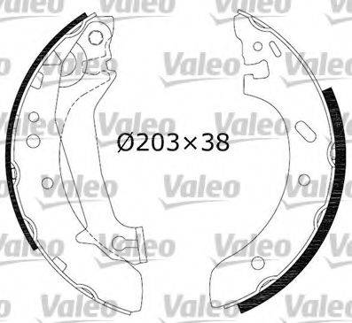 VALEO 562632 Комплект гальмівних колодок